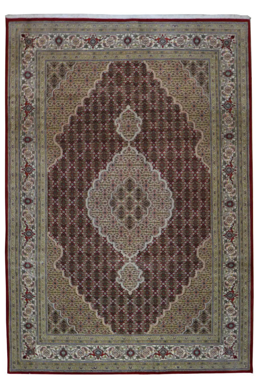  Indo Täbriz Teppich- 719393 (275x186 cm) - Premium Mahi from German Carpet Shop - Just €1299! Shop now at German Carpet Shop