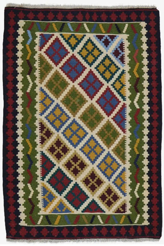Kilim Qashqai - Multicolor 9500617 149x100 cm - German Carpet Shop
