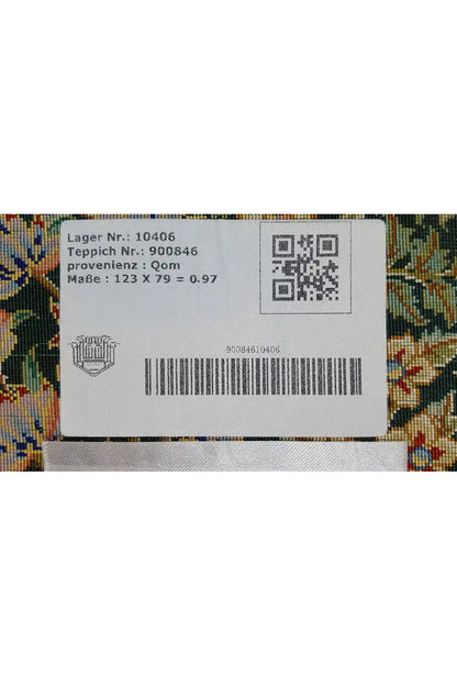  Ghom Seide Teppich - 900846 (123x79 cm) - Premium Teppich from German Carpet Shop - Just €5990! Shop now at German Carpet Shop