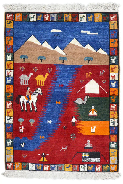  Gabbeh - Lori 905378 (120x82 cm) - Premium Teppich from German Carpet Shop - Just €375! Shop now at German Carpet Shop