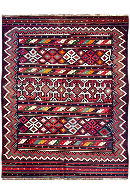 Kelim - Sirjan (239x158 cm) - German Carpet Shop