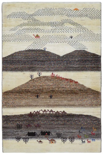  Gabbeh - (132x84 cm) - Premium Gabbeh from German Carpet Shop - Just €690! Shop now at German Carpet Shop