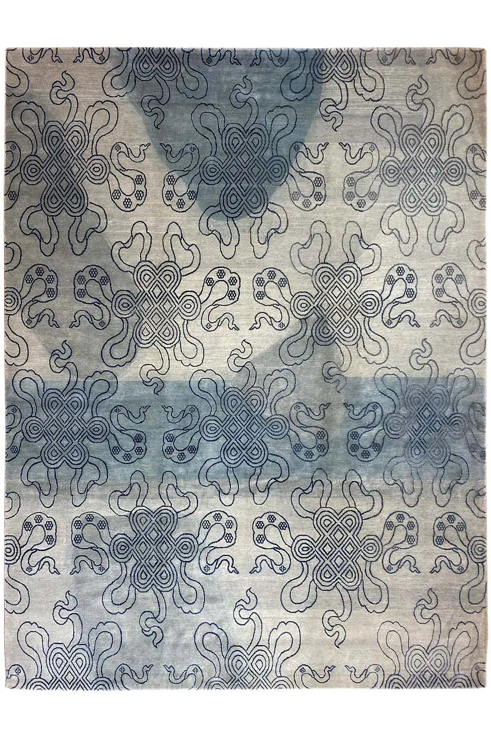 Designer-Teppich - Bo Hamsa (315x252cm) | Blue - German Carpet Shop