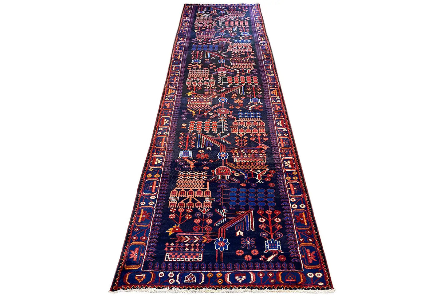 Hamadan Läufer - 8968693 (394x114cm) - German Carpet Shop