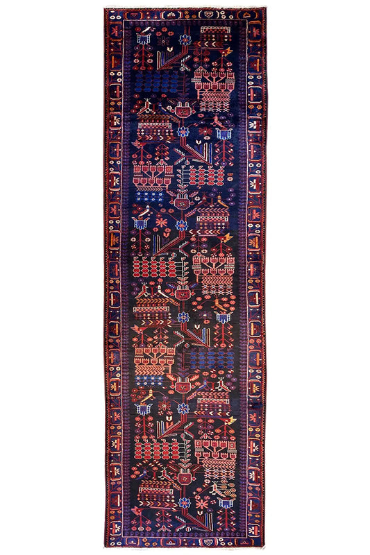 Hamadan Läufer - 8968693 (394x114cm) - German Carpet Shop
