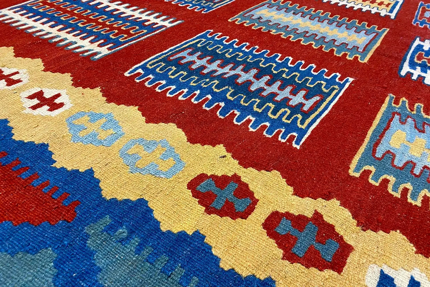 Kilim Qashqai - Multicolor 802424 (237x173 cm) - German Carpet Shop