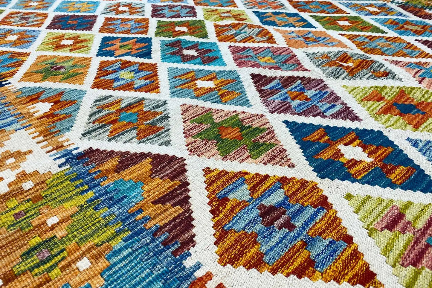 Kelim Afghan - (199x151 cm) - German Carpet Shop