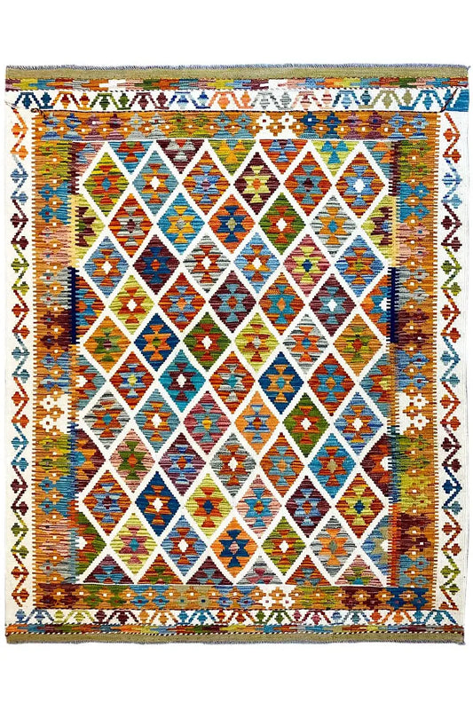 Kelim Afghan - (199x151 cm) - German Carpet Shop
