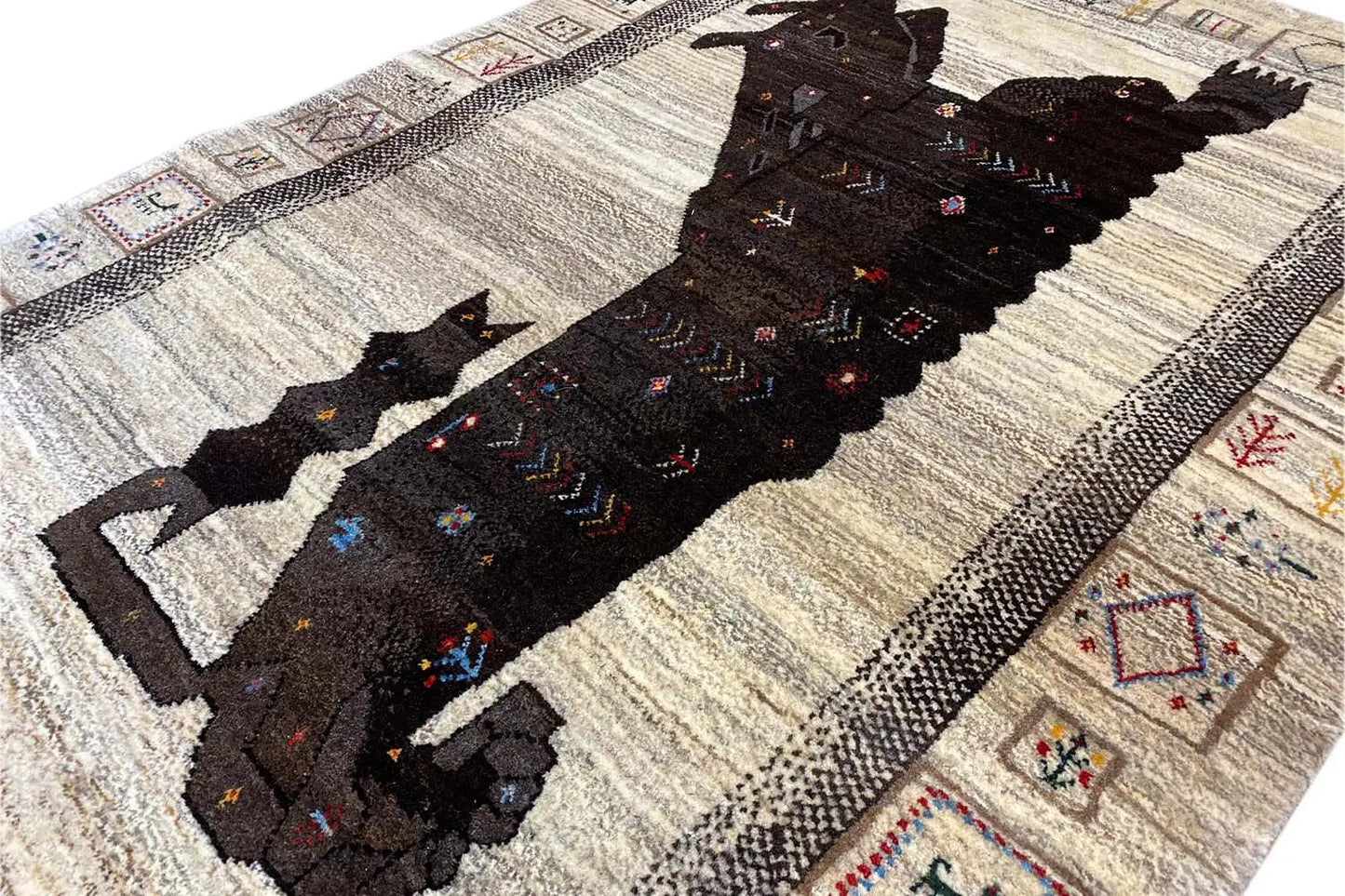 Löwen Gabbeh (154x108 cm) - German Carpet Shop