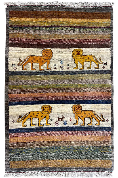 Löwen Gabbeh (120x78 cm) - German Carpet Shop