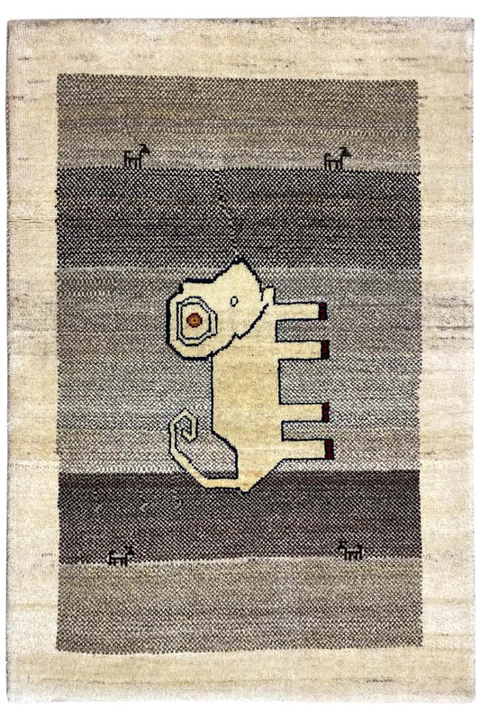 Löwen Gabbeh (120x82cm) - German Carpet Shop