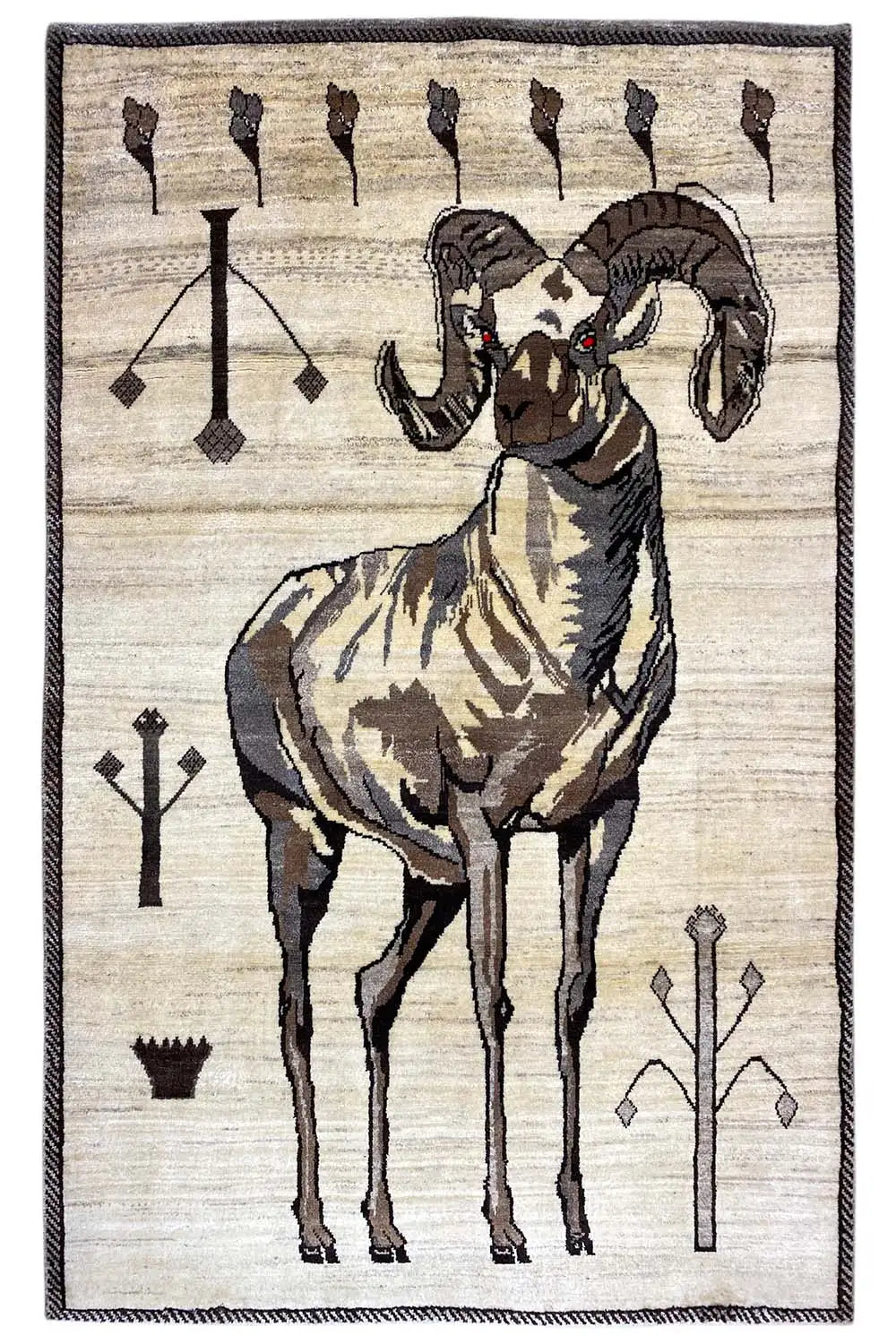 Löwen Gabbeh (191x122 cm) - German Carpet Shop