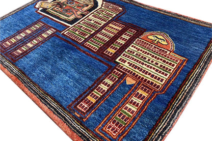 Löwen Gabbeh (123x86 cm) - German Carpet Shop