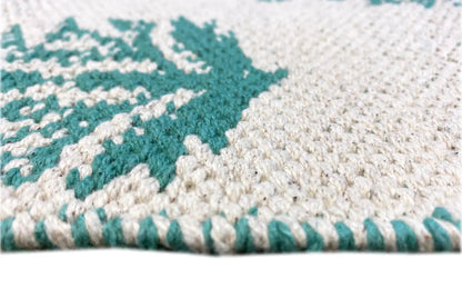 Moderne Kelim - Samak 06 Green - German Carpet Shop