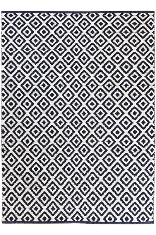 Moderne Kelim - Samak 04 Black - German Carpet Shop