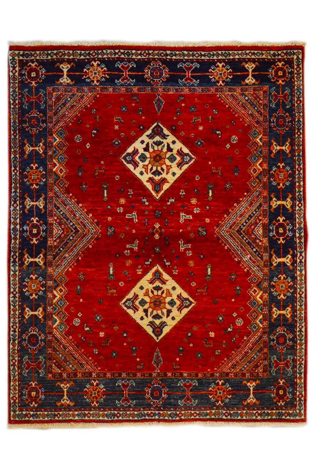  Qashqai Exklusiv 9701447 - (122x102 cm) - Premium Teppich from German Carpet Shop - Just €930! Shop now at German Carpet Shop