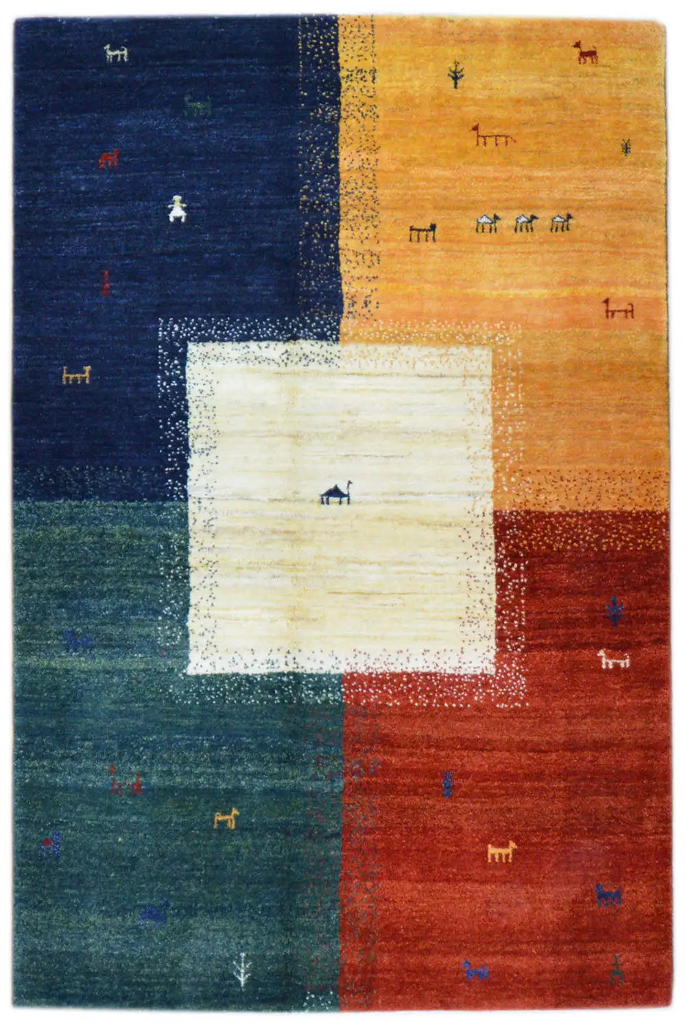  Gabbeh - (202x151 cm) - Premium Gabbeh from German Carpet Shop - Just €990! Shop now at German Carpet Shop