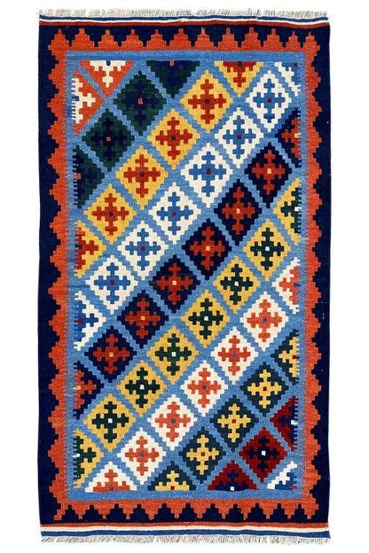 Kilim Qashqai - Multicolor - (161x90 cm) - German Carpet Shop