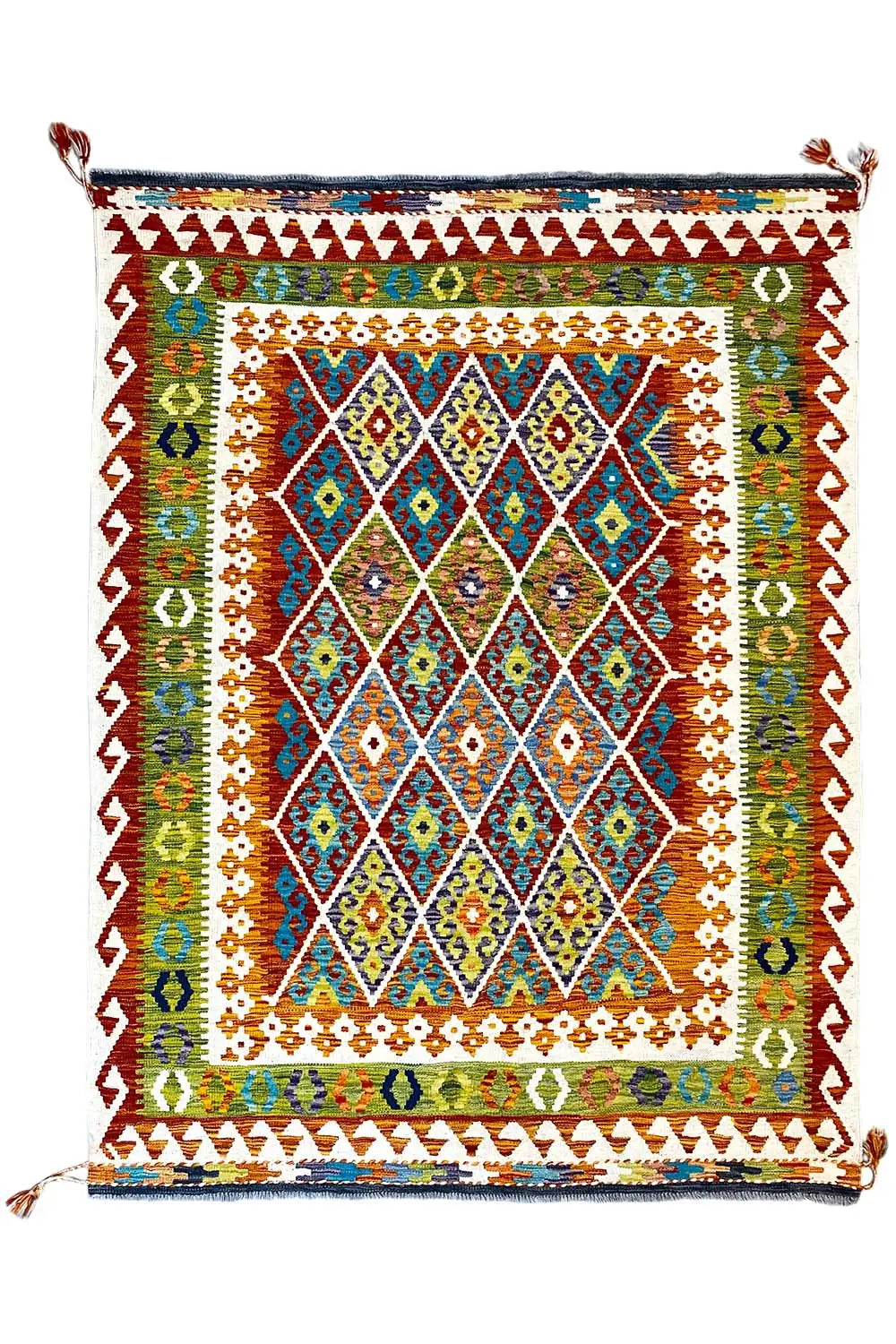 Kelim Afghan - (208x151 cm) - German Carpet Shop