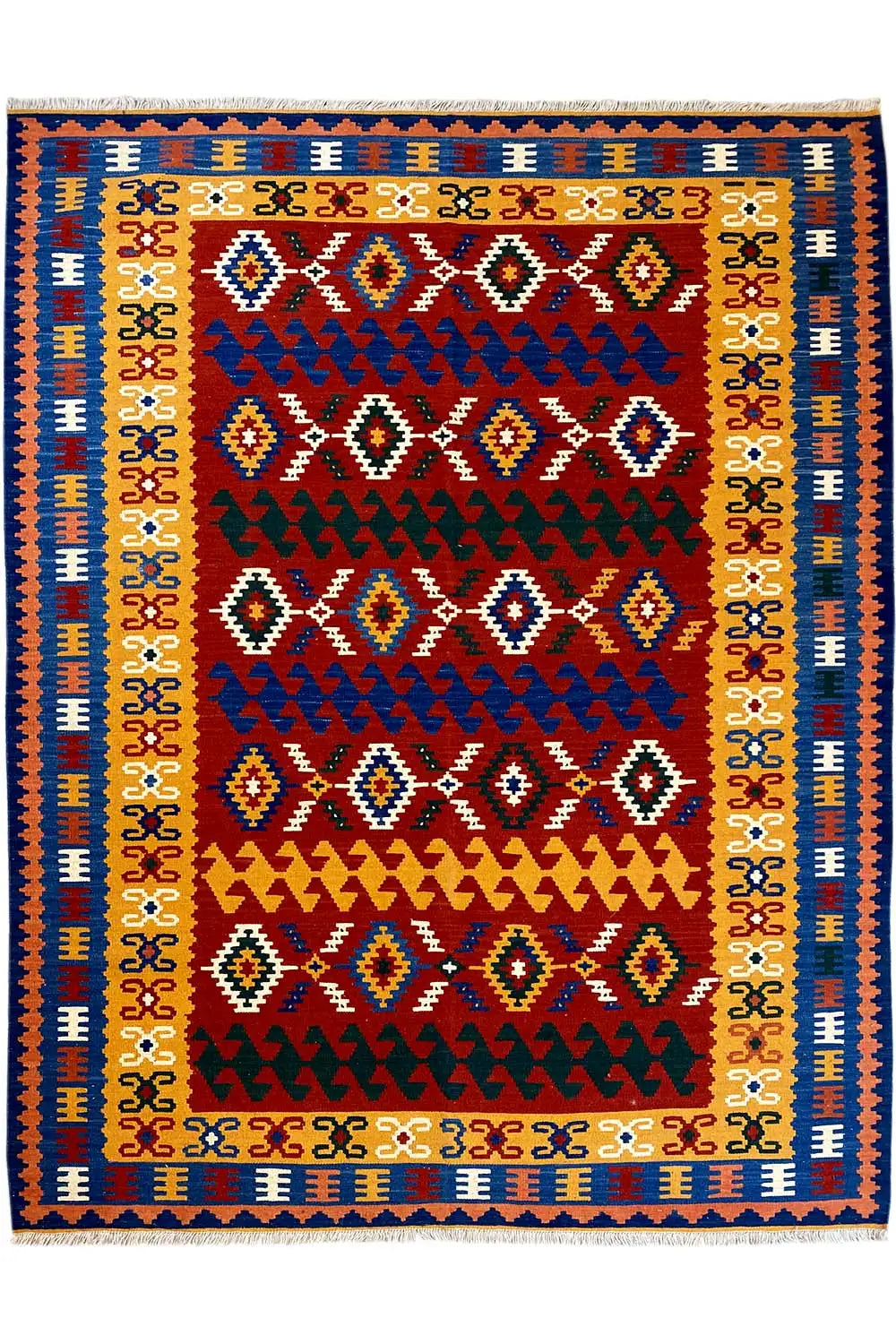  Kilim Qashqai  - 307037 (249x167 cm) - Premium Kelim from German Carpet Shop - Just €359! Shop now at German Carpet Shop