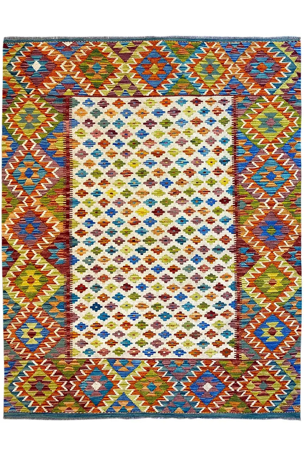 Kelim Afghan - (202x147cm) - German Carpet Shop