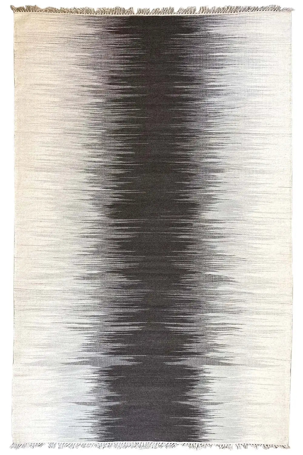 Grau Kelim Teppich - 160x230 cm - German Carpet Shop