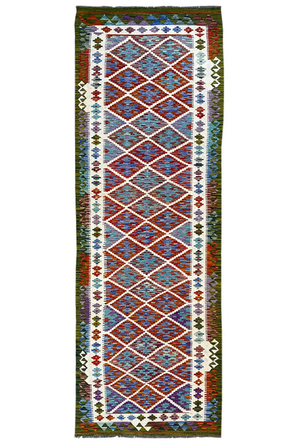 Kelim Afghan Läufer - (299x85cm) - German Carpet Shop