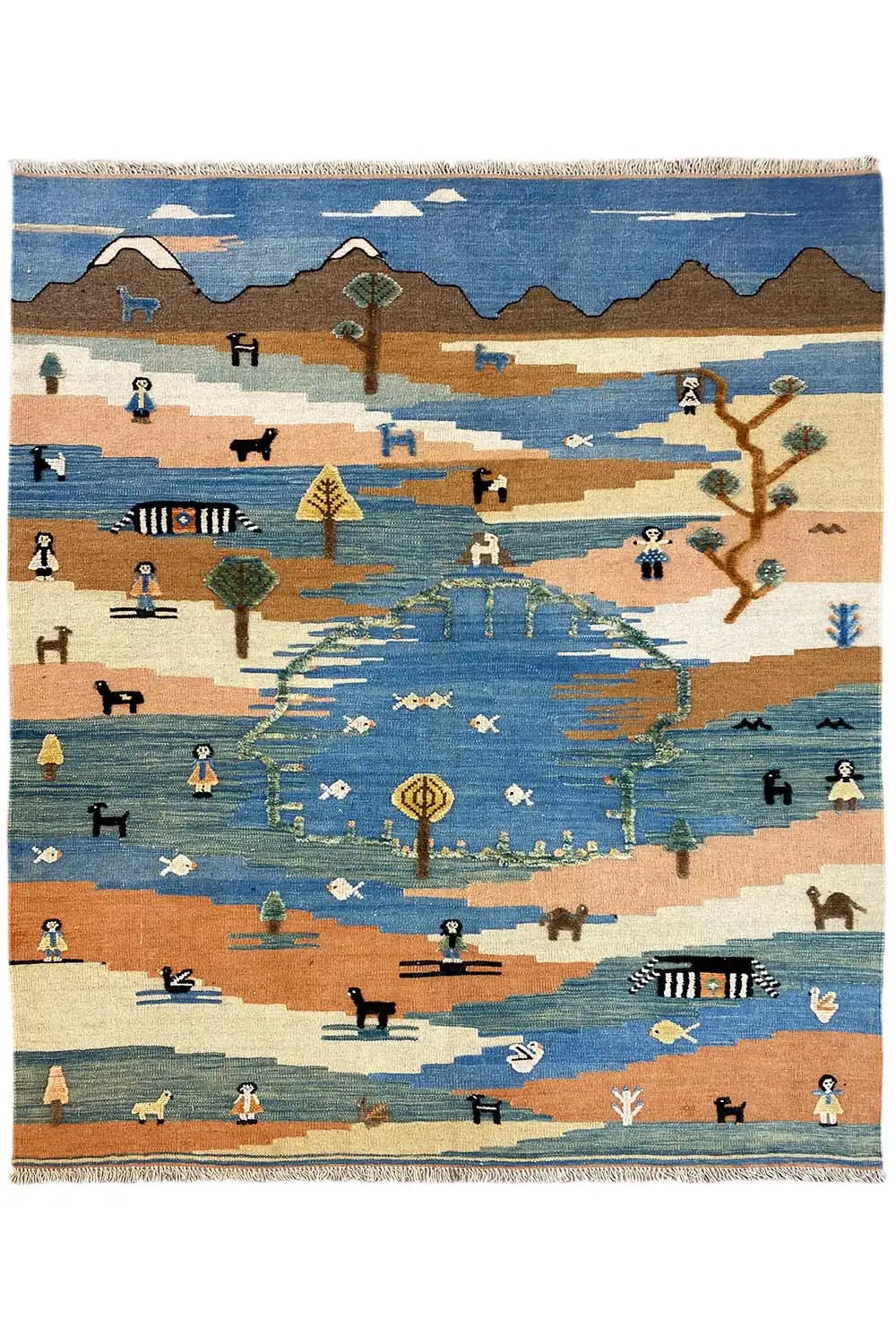  Kilim Qashqai  - 605618 (198x157 cm) - Premium Kelim from German Carpet Shop - Just €449! Shop now at German Carpet Shop