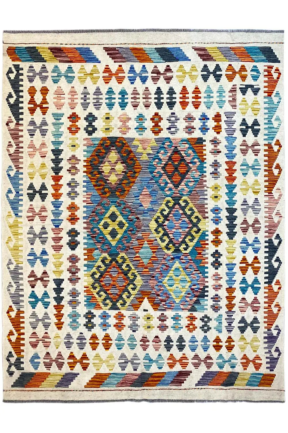 Kelim Afghan - (196x146cm) - German Carpet Shop