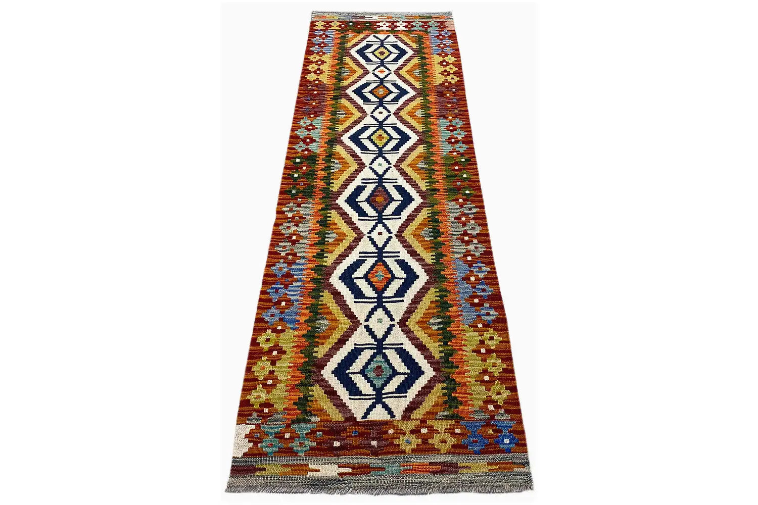 Kelim Afghan Läufer - (197x57cm) - German Carpet Shop