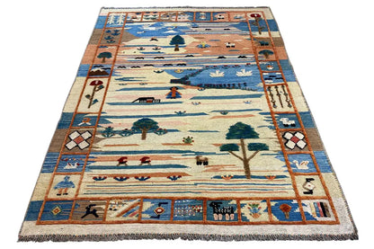  Kilim Qashqai  - 605610 (206x152 cm) - Premium Kelim from German Carpet Shop - Just €430! Shop now at German Carpet Shop