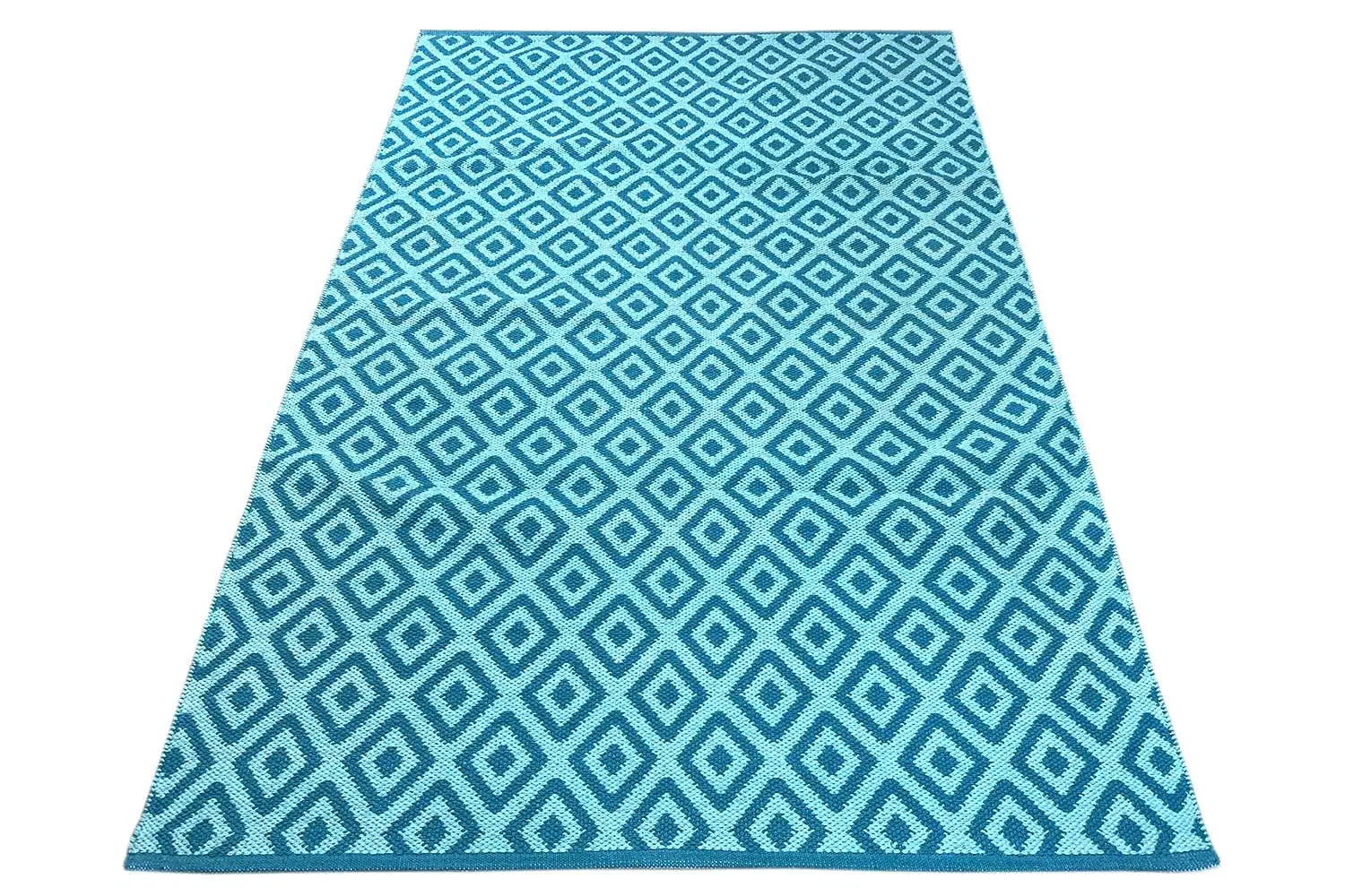 Moderner Kelim - Samak 04 Blue - German Carpet Shop