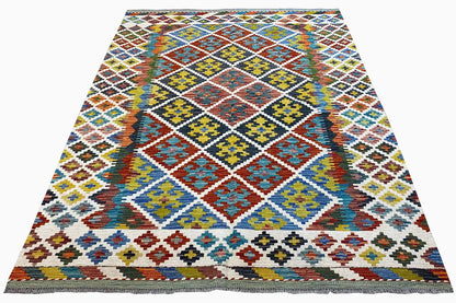 Kelim Afghan - (197x150cm) - German Carpet Shop