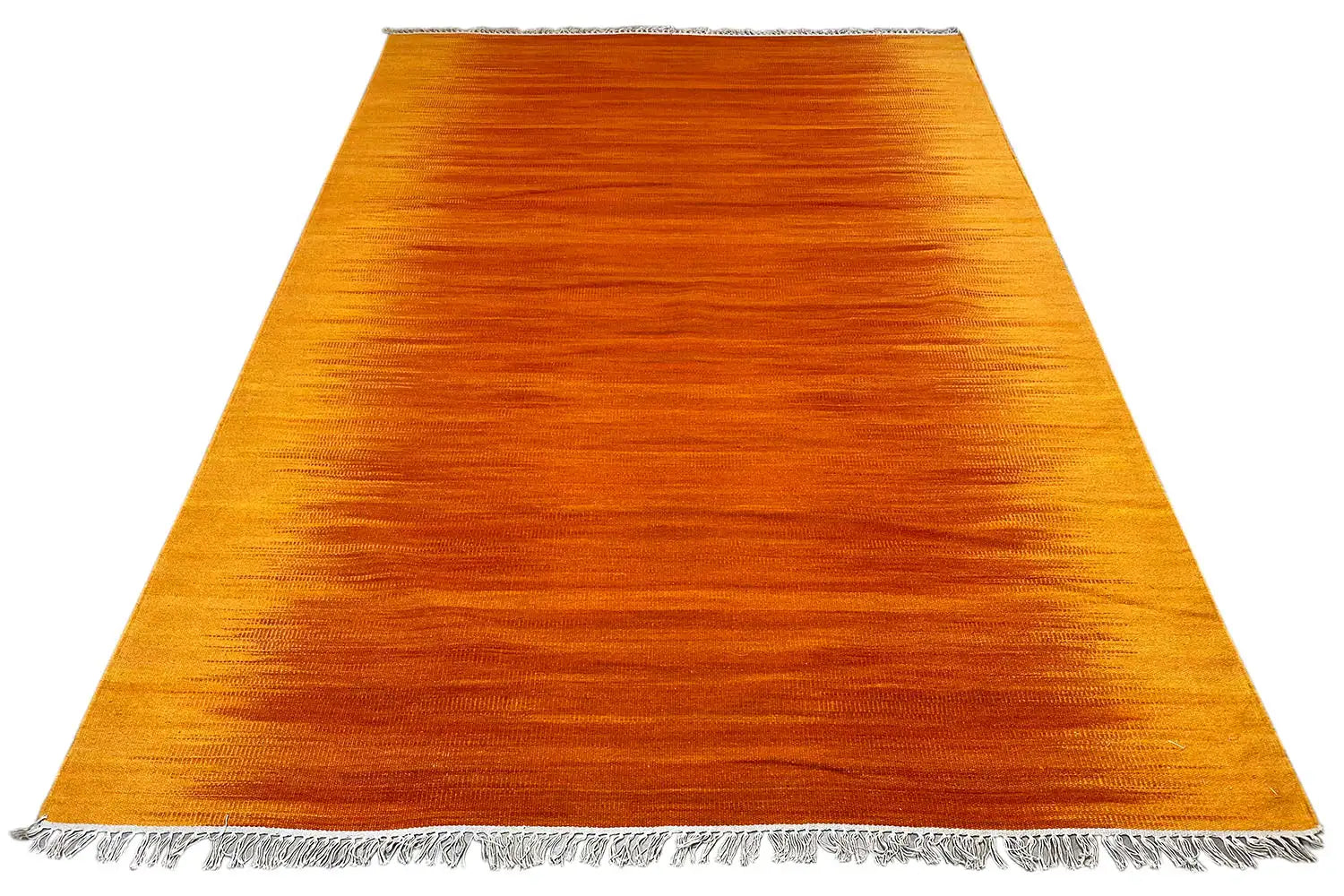 Moderne Kelim - Dhurrie - Gelb (160x230 cm) - German Carpet Shop