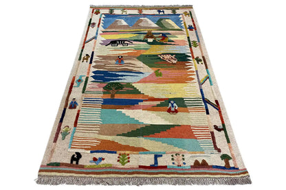  Kilim Qashqai  - 301893 (151x104 cm) - Premium Kelim from German Carpet Shop - Just €235! Shop now at German Carpet Shop