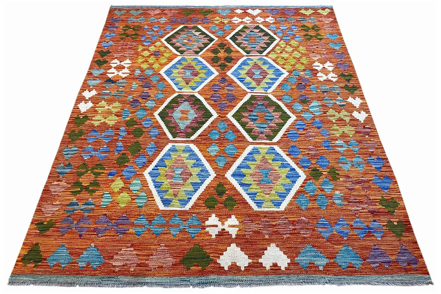 Kelim Afghan - (194x152cm) - German Carpet Shop