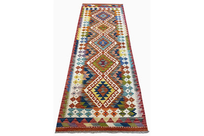 Kelim Afghan Läufer - (192x64 cm) - German Carpet Shop