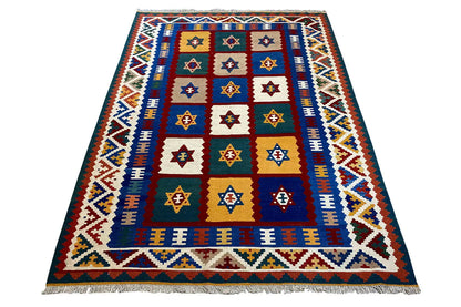  Kilim Qashqai  - 802428 (250x168 cm) - Premium Kelim from German Carpet Shop - Just €359! Shop now at German Carpet Shop