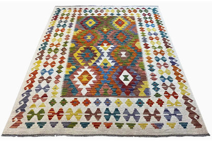 Kelim Afghan - (196x152cm) - German Carpet Shop