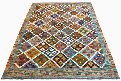 Kelim Afghan - (198x147 cm) - German Carpet Shop
