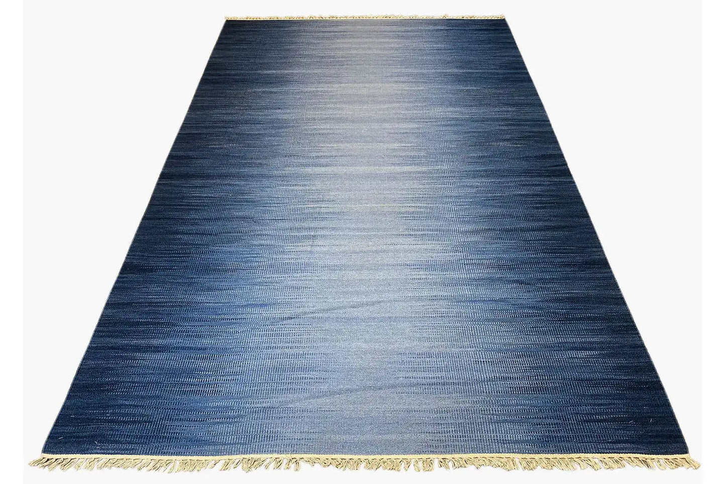 Blauer Moderne Kelim Dhurrie 160x230 cm - German Carpet Shop