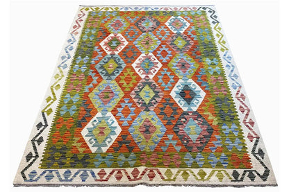 Kelim Afghan - (200x150cm) - German Carpet Shop