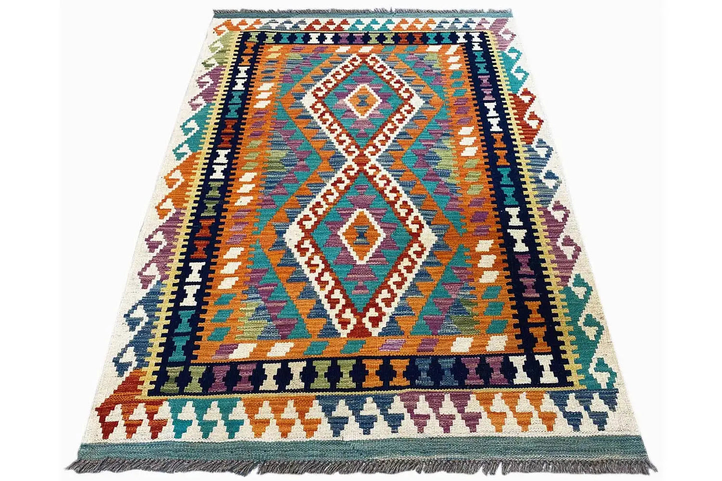 Kelim Afghan - (150x101cm) - German Carpet Shop