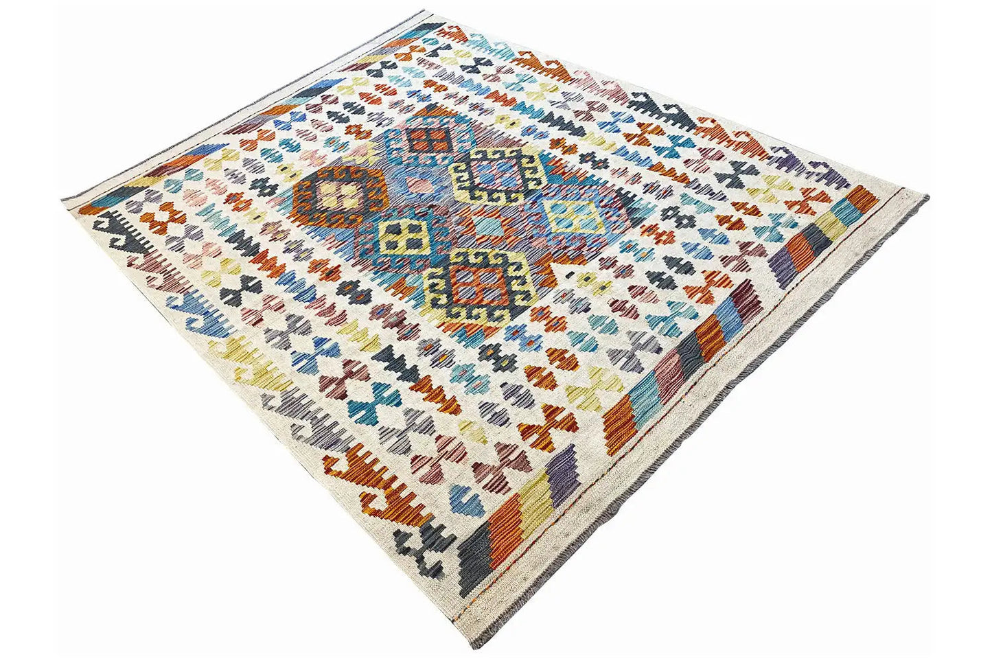 Kelim Afghan - (196x146cm) - German Carpet Shop