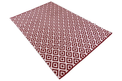 Moderner Kelim - Samak 04 Red - German Carpet Shop