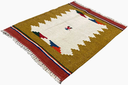  Kilim Qashqai  - 802419 (76X57 cm) - Premium Kelim from German Carpet Shop - Just €75! Shop now at German Carpet Shop