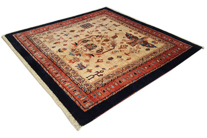 Qashqai Exklusiv 200777- (107x107cm) - German Carpet Shop