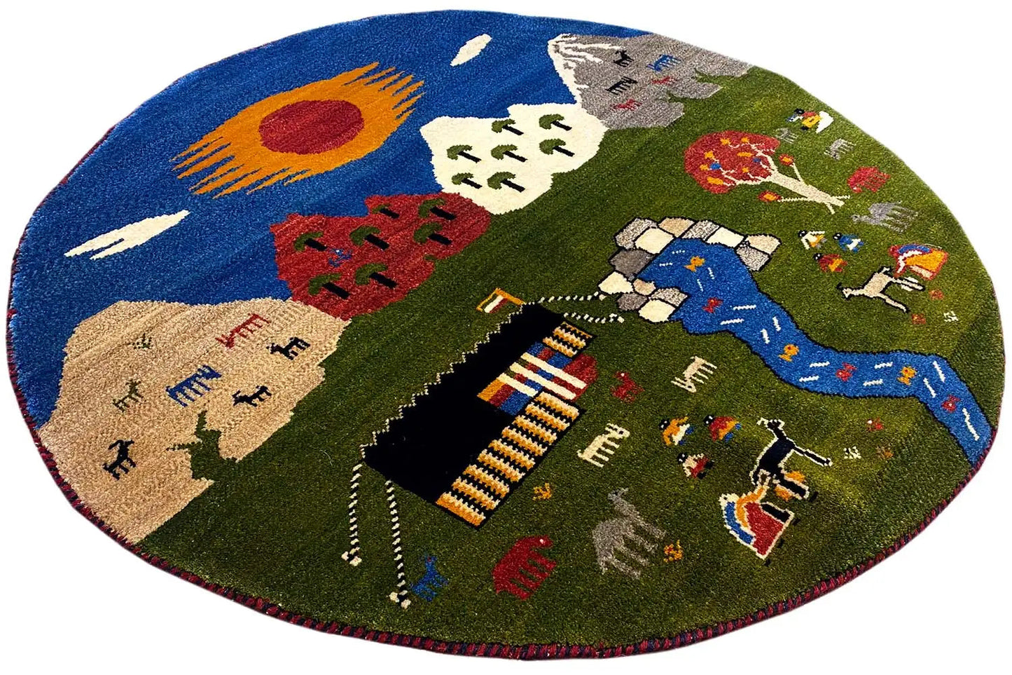 Gabbeh - (101x101cm) - German Carpet Shop