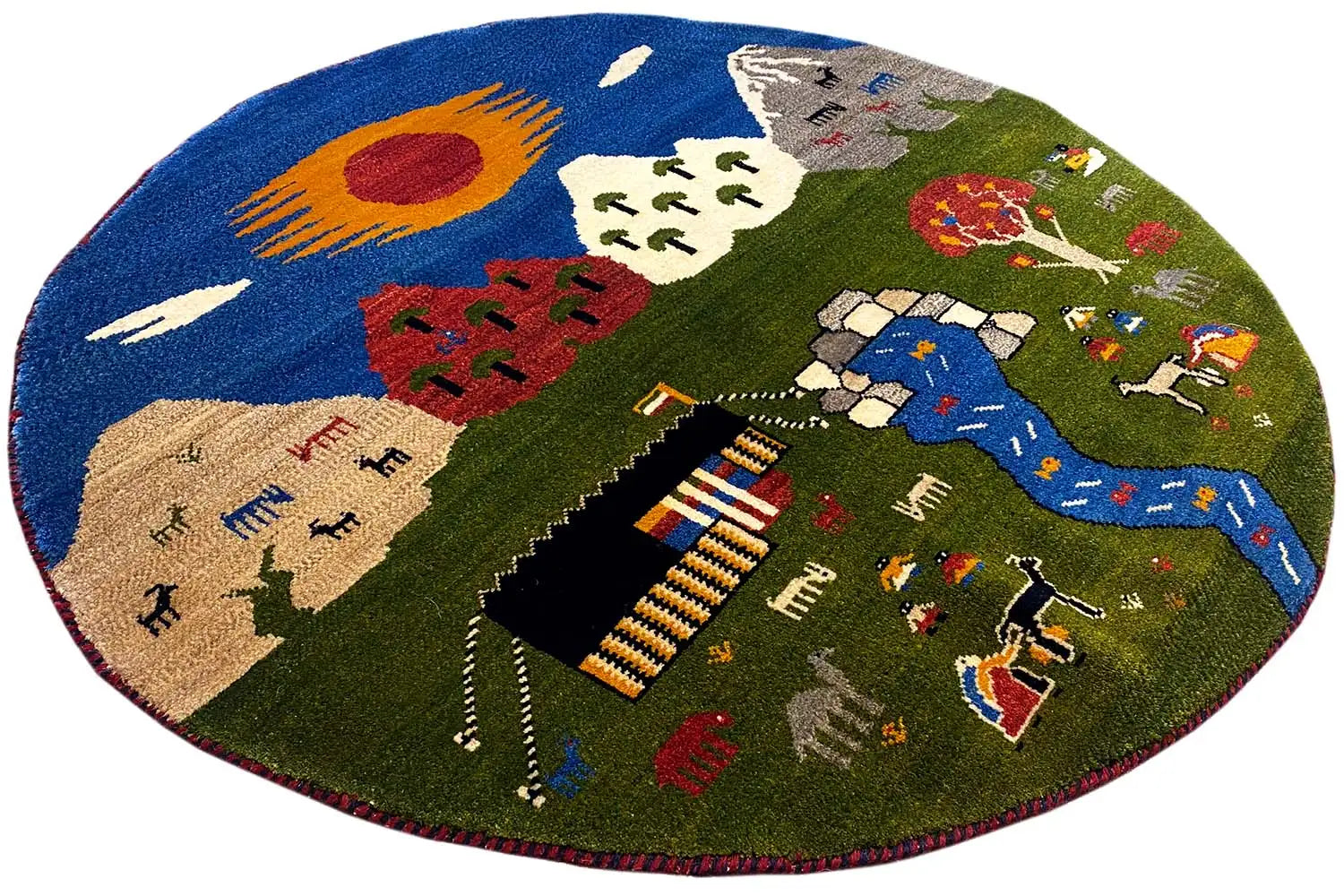 Gabbeh - (101x101cm) - German Carpet Shop