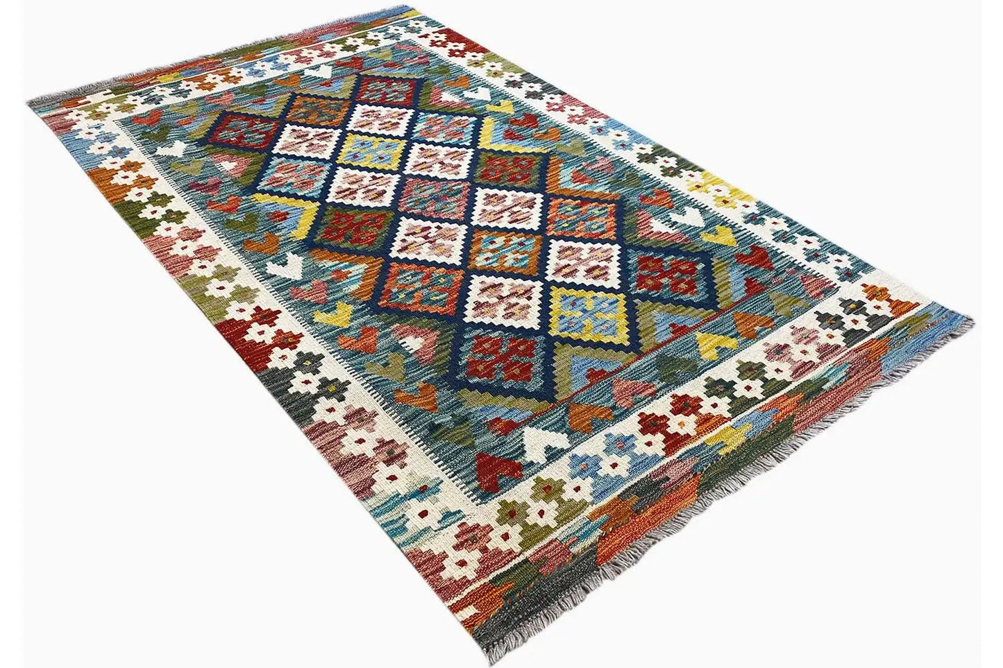 Kelim Afghan - (160x101cm) - German Carpet Shop